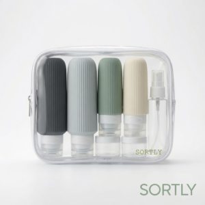 Sortly™-Travel Kit Premium — silikonowe pojemniki podróżne